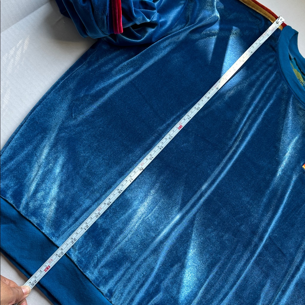 Aviator Nation Blue Velvet Relaxed Sweatshirt Vintage Blue — image 3 of 8